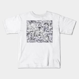 Smokey grey marble Kids T-Shirt